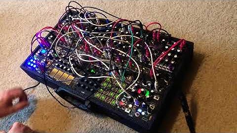 Broken Android - Make Noise Black and Gold Shared System Plus Improv.  Warts and all..