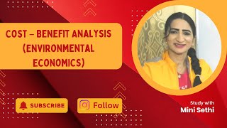 Cost – Benefit Analysis (Environmental Economics)