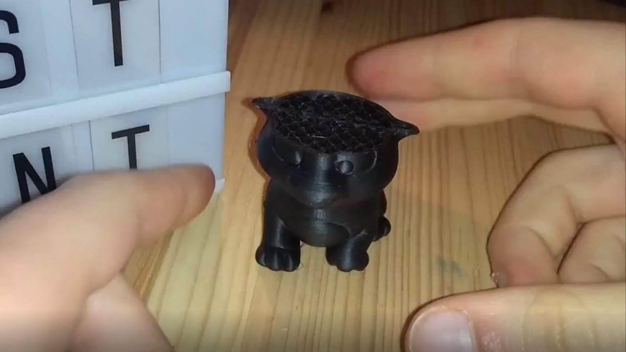 my first 3D print - YouTube