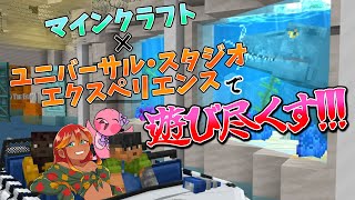 【 初見マイクラ 】マイクラでUSJ？今日はマケプレの色んな世界を見てみる！！【 めまいパレード / 羽合アン / 桃野トリ / 個人勢VTuber / minecraft 】