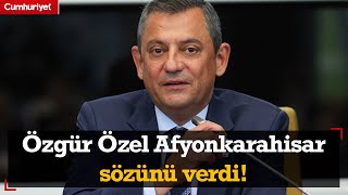 Özgür Özel Afyonkarahisar'da; 'Göreceksiniz yarısı kadar parayla iki katını yapacağız!'