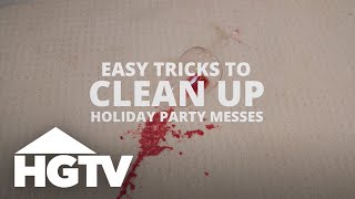 Holiday Party Clean-Up Hacks | HGTV