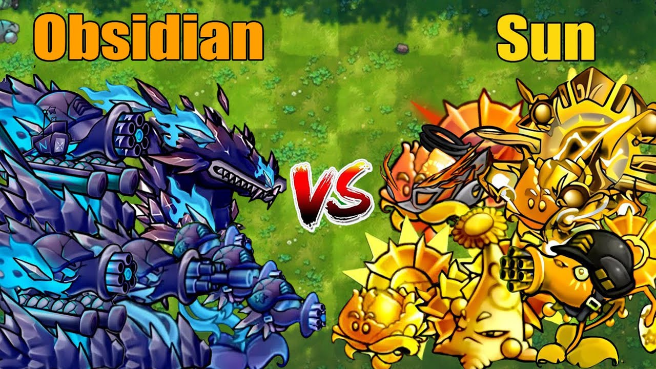 PVZ 1 Fusion 2.8 Challenge!! Team Obsidian VS Team Sun VS 300 Zombie Random - Who Will Win?