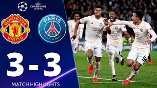 Paris Saint Germain Vs Manchester United 3-3 Uefa Champions League 2019 All  Goals And Highlights - Youtube