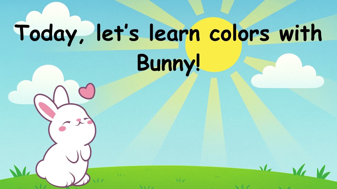 Learn Colors with Bunny 🐰 | Red, Blue, Yellow | Tiny Triumphs