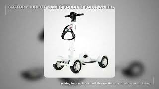 Factory direct sales folding golf four-wheel scooter electric dual-drive high-power lawn outdoor tra
