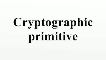 Cryptographic primitive