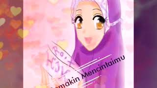 Status WA Oe adek Berjilbab ungu Keren