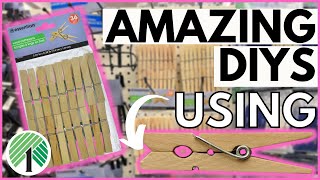 🤯 GRAB CLOTHESPINS And Turn It Into HIGH-END Looking DIYS |  Affordable Dollar Tree DIYS