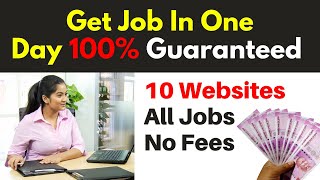 100% guaranteed Job || 10 Best Websites for job search In India