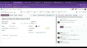 Clase 1I - Odoo Cómo  Enviar mensajes y adjuntar archivos