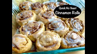 2 Ingredient Dough Cinnamon Rolls | No Yeast Healthy Cinnamon Rolls breakfast Ready in 30 minutes