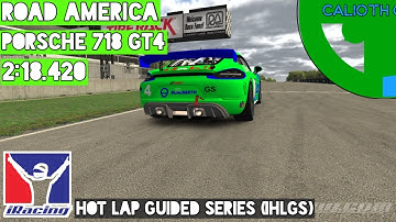 iRacing Hot Lap Guided Series | Porsche GT4 at Road America | Track Guide + Setup + Rpy download