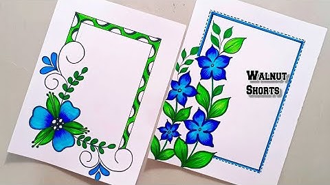 Beautiful border design for project/Project work designs/A4 sheet/Assignment front page design