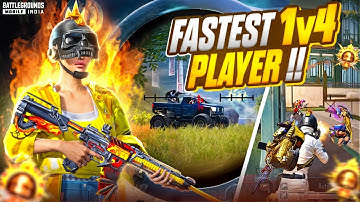Fastest 1v4 Player [ Bixi Op ] 🔥Intense Solo vs Squad Conqueror lobby Gameplay & Clutches | BGMI