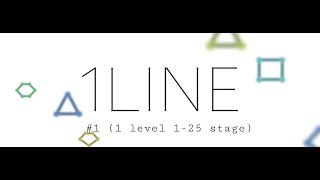 1LINE – one stroke puzzle game #1 (1 level stage 1-25) screenshot 1