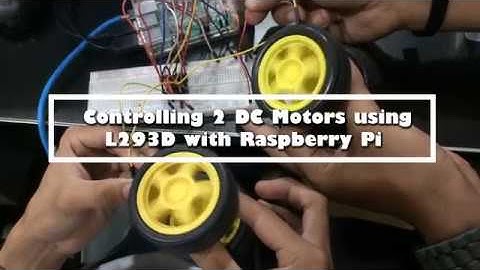 Controlling 2 DC Motors using L293D with Raspberry Pi