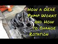 How a Hydraulic Gear Pump Works and How to do a Rotation Change