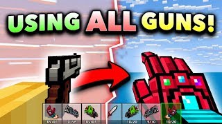 USING ALL WEAPONS!! | Pixel Gun 3D - Pro Gun Game Challenge (2019 Edition)