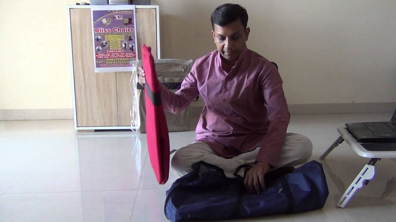 Bliss Chairs How To Carry Laptop Meditation Chair With Back Support YouTube