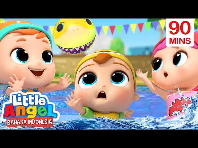 Ayo Berenang Bersama Bayi Hiu! 🦈 Lagu Baby Shark | Little Angel Bahasa Indonesia class=