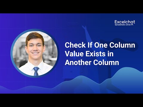 Check If One Column Value Exists in Another Column