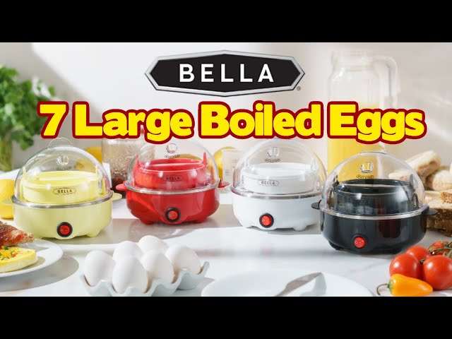 BELLA Egg Cooker, Rapid Boiler, Poacher Maker Make up to 7 Large Boiled Eggs