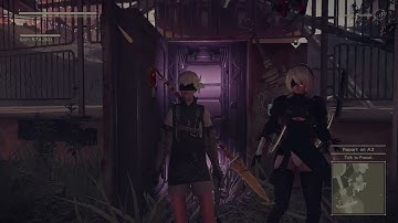 NieR:Automata - How to wake up the statue easily in any level (Best xp grind strategy)