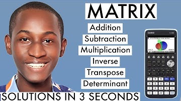 HOW TO SOLVE ANY MATRIX FAST IN SCIENTIFIC CALCULATOR: Casio fx-CG50 | A Level Maths Trick