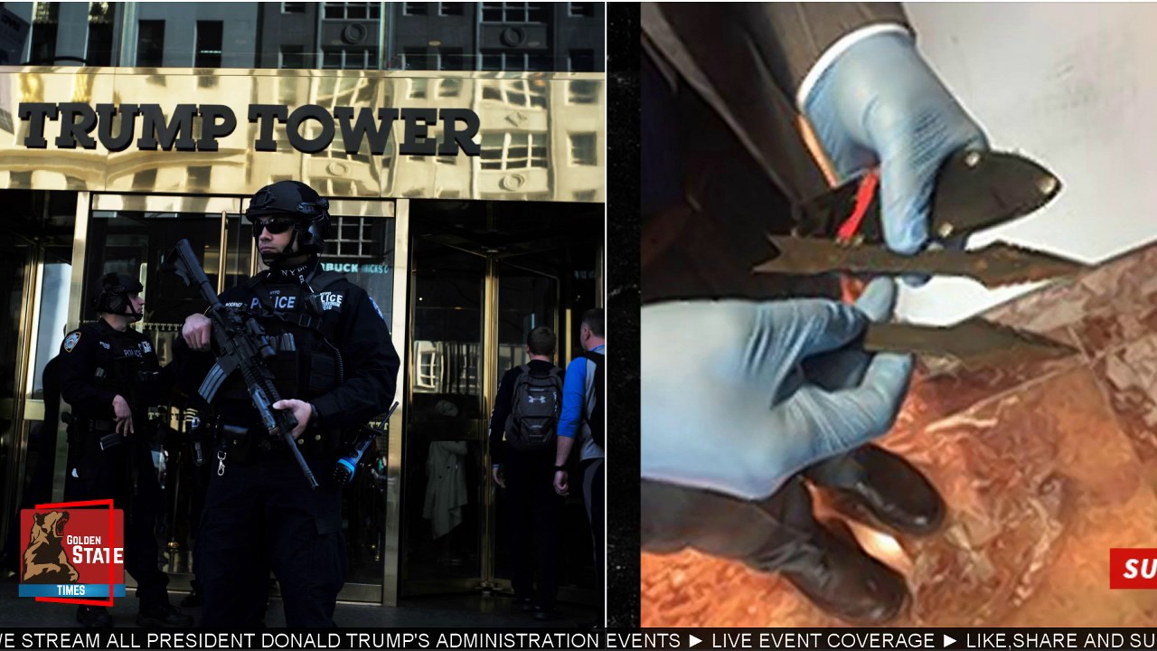 Crazy Man w/Bullet Proof Vest & Throwing knives tries to Access Trump Tower looking for Ivanka Trump trump tower apartments