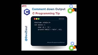 ASCII Value in C Explained | Convert Char to ASCII #shorts #cprogramming