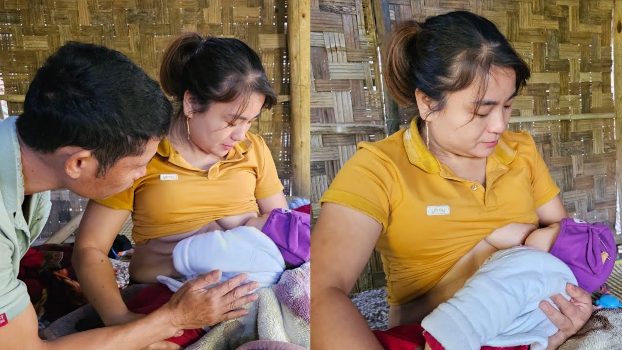 Full video 60 days of caring for a baby abandoned by its mother - hospital - Bathing the baby