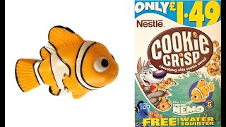 Cookie Crisp Finding Nemo Squirter & Aqua Swimmer Toys & Advert