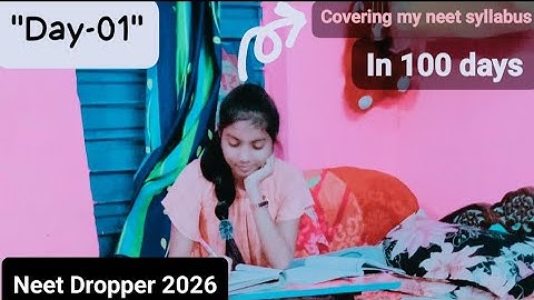  100 days challenge to complete neet syllabus