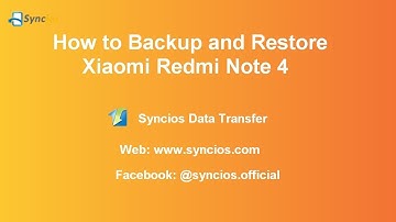Backup and Restore Xiao Redmi Note 4