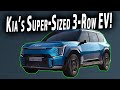 2024 kia ev9 first look  kias 3row rivian alternative