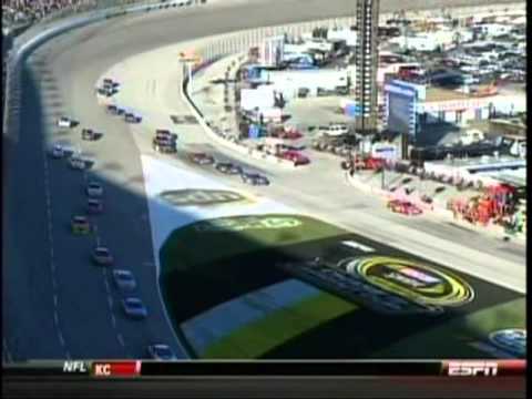 Thumbnail for Kyle Busch Unsportsmanlike call 2 lap Penalty how it all Started Texas Sprint Cup Race 2010.mpg