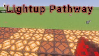 Lightup Redstone Pathway Minecraft Simple