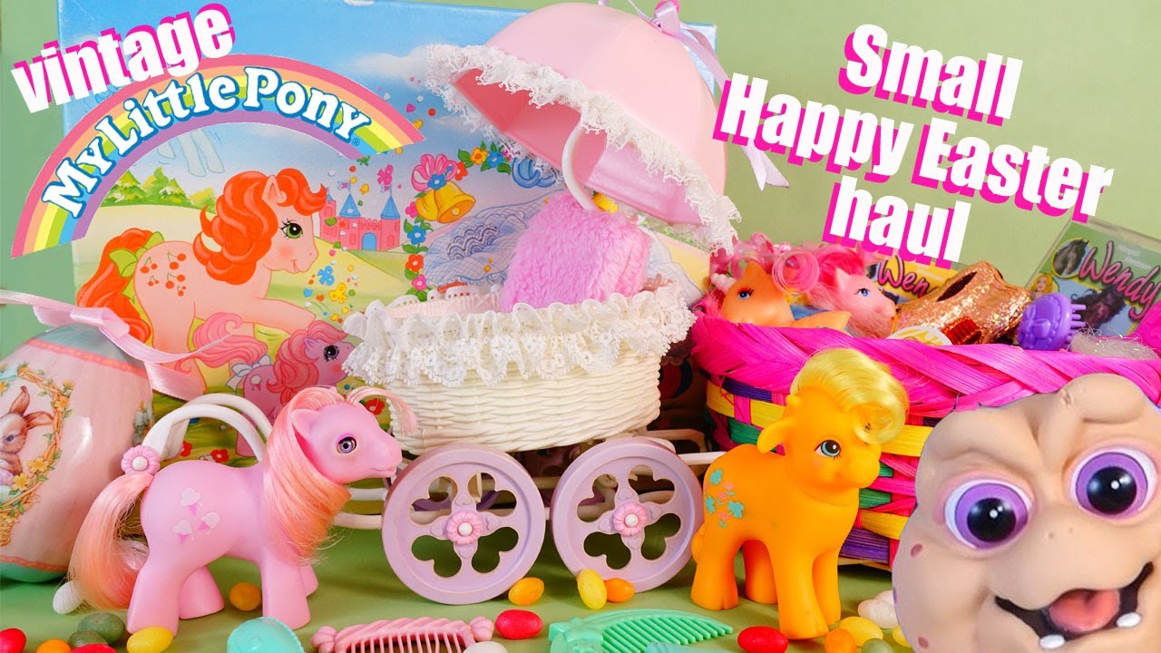 Happy Easter vintage 80s toy haul - G1 My little Pony, Dinosaurs