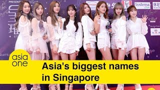 Jeong Sewoon, Cosmic Girls, A.C.E., Qin Lan, Jasper Liu, Lee Joongi at StarHub Night of Stars