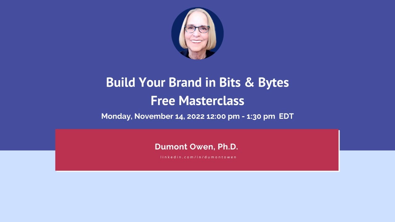 Build Your Brand in Bits & Bytes - YouTube