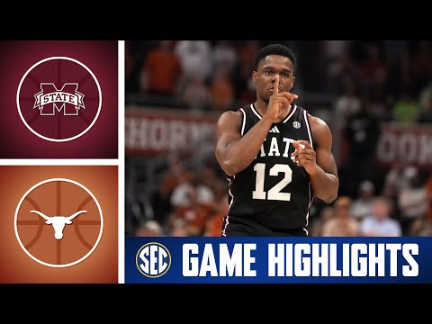Mississippi State Bulldogs at Texas Longhorns | Game Highlights | 2026 SEC Men's Basketball
