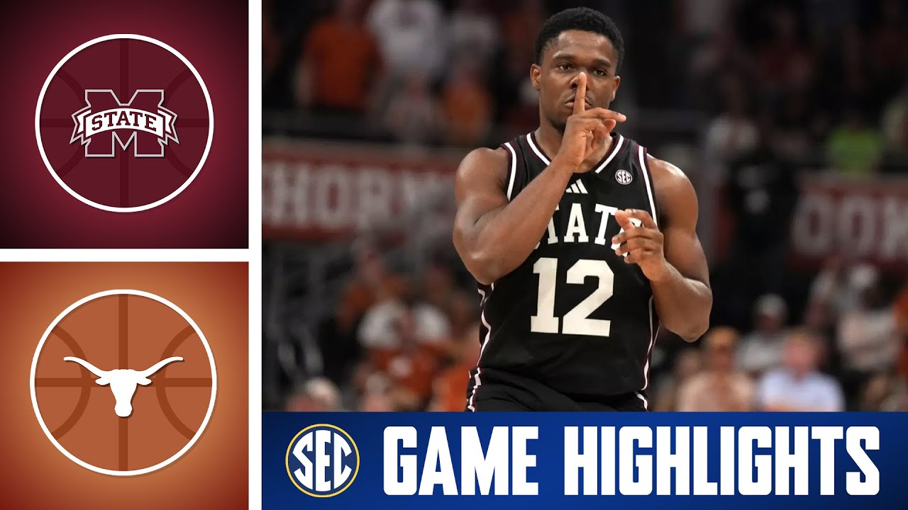 Mississippi State Bulldogs at Texas Longhorns | Game Highlights | 2025 SEC Men's Basketball