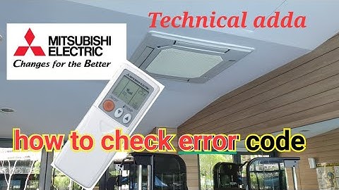 Mitsubishi Cassette AC how to show Blinking Error in the Remote Full information #video