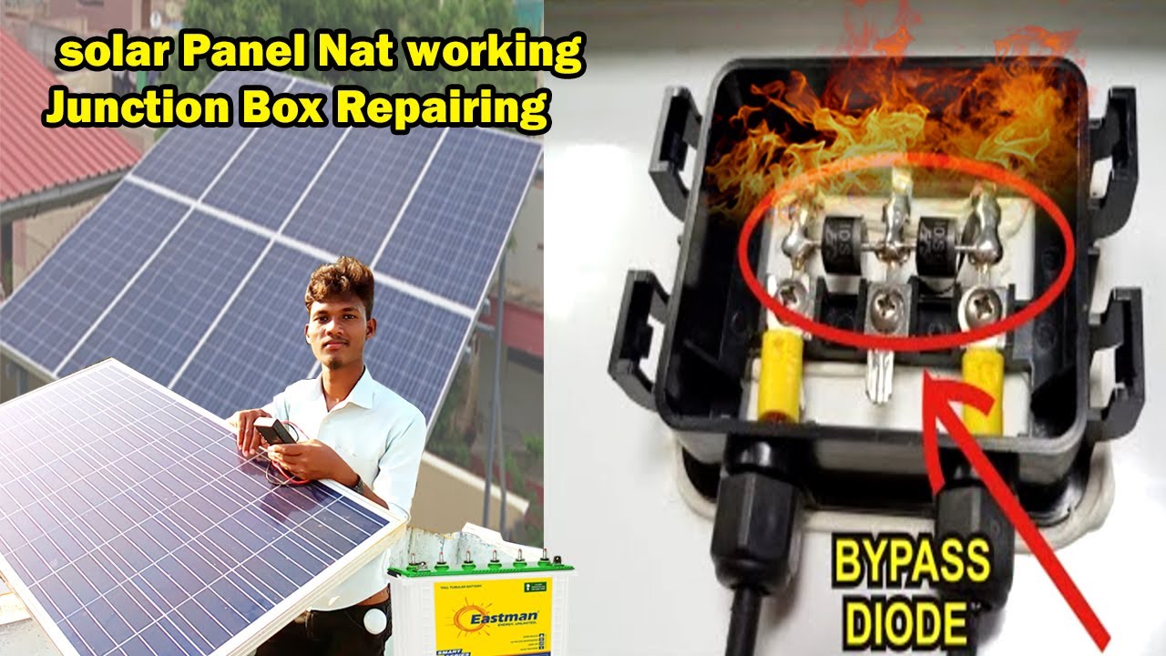 Solar service Non,working Solar Panel replace Solar Junction Box Repairing Diode Repair? in Tamil