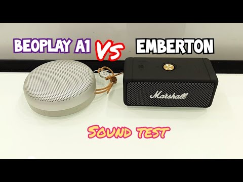 Bang & Olufsen BeoPlay A1 Vs. Marshall Emberton Compact Portable Speakers | Sound Test