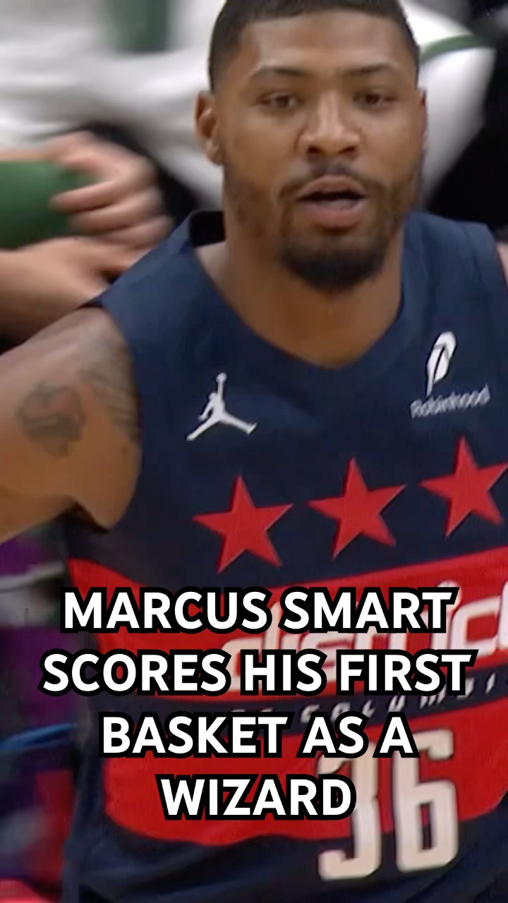 Marcus Smart 1st bucket as a Wizard