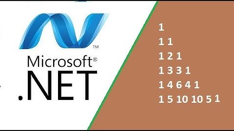 Pascal triangle algorithm| C# coding | logical problems