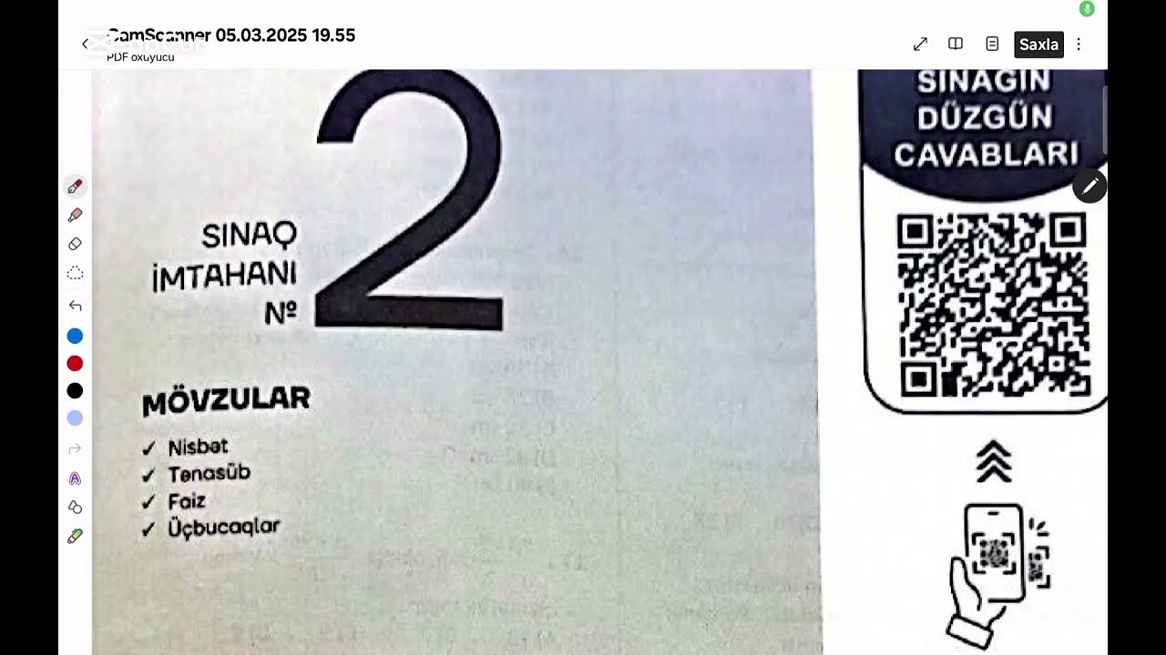 DIM 20 variant sinagi 2 ci qrup .Sinaq 2