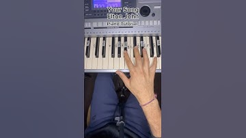 How to play Your Song by Elton John - Easy Piano Tutorial #shorts